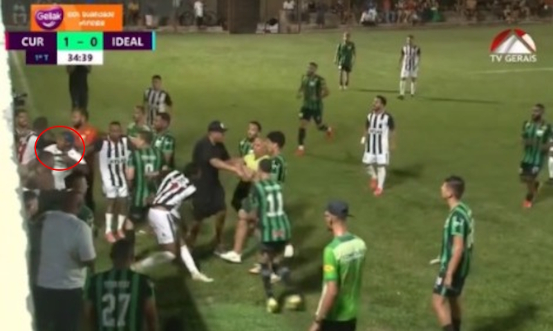 [VEJA VÍDEO] Briga generalizada paralisa jogo entre Curitiba e Ideal pela Seletiva da Copa Itatiaia 