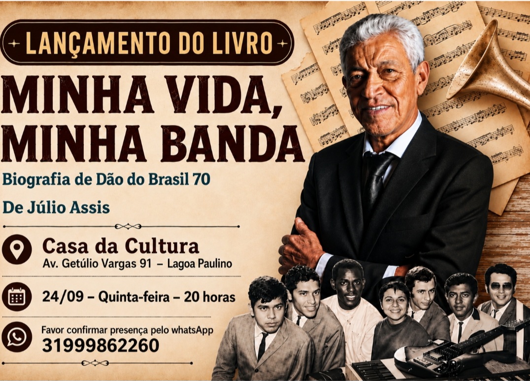 Biografia que resgata trajetória da icônica banda de baile Brasil 70 será lançada dia 24 de setembro em Sete Lagoas