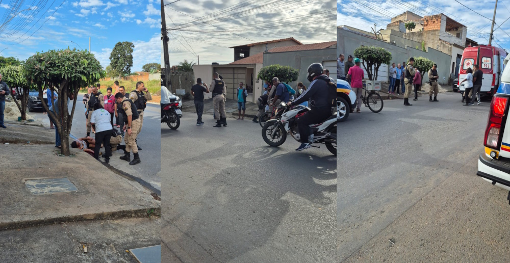 URGENTE: Tentativa de feminicídio com faca na manhã desta terça no bairro Iporanga em Sete Lagoas