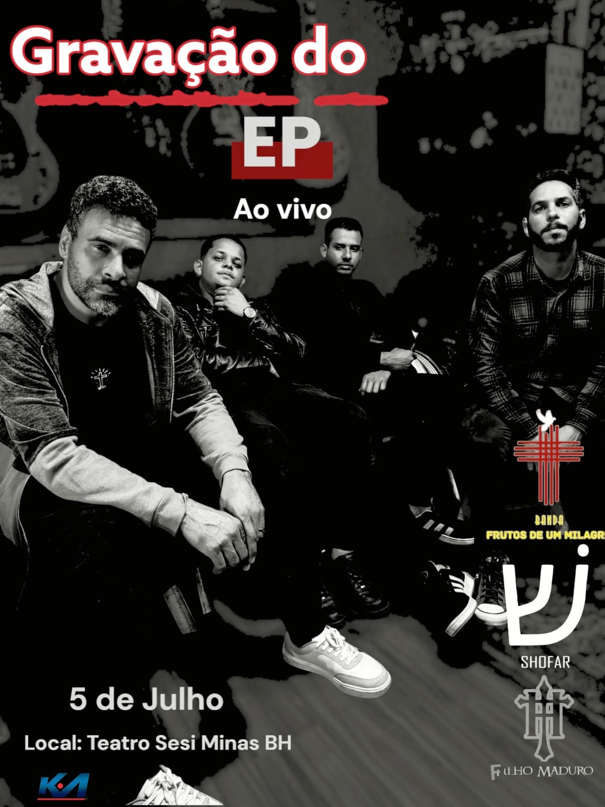 Banda Shofar de Sete Lagoas grava primeiro EP ao vivo em BH; saiba como adquirir ingressos